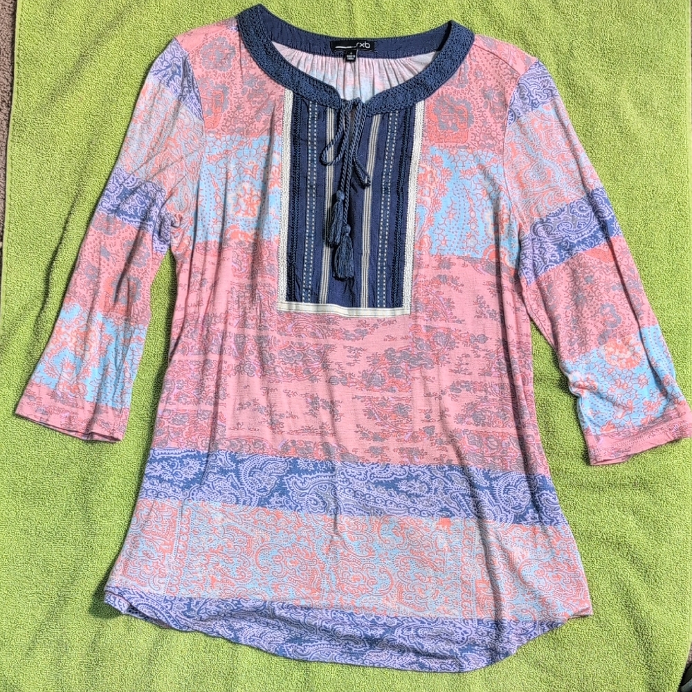 RXB Pink and Blue Patterned Tunic